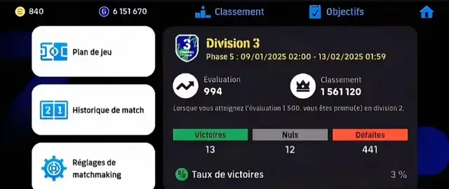 meilleur défaite😭😭efootball#fyp#Efootball2025#division3#pes