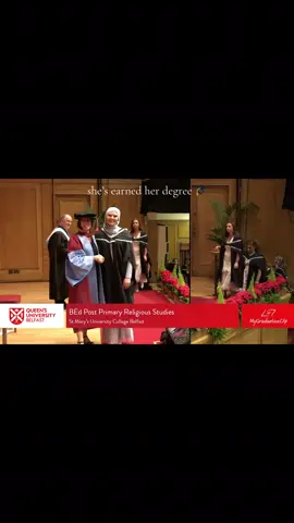 5 year old Amy dreaming to be a teacher is so proud of me today. #qub #teacher #newteacher #grad #graduation #queens #hijabi #muslim #muslimahgraduates 