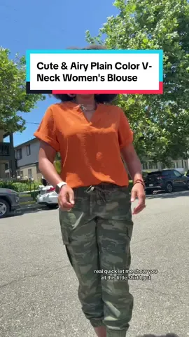 This blouse is so airy, comfy, flowy, and cute! I got it in blue, too🥰 #londonbridgesthegap #womensfashionstyle #womenblouse #shoplocallyMade #tiktokshopcreatorpicks 