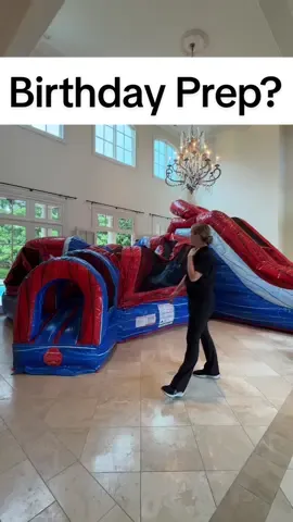 Chaos is the theme for the 7ft baby’s third birthday  #lifeupdate #livingleonard #7ftbaby #boymom #dayinmylife #Vlog #postpartum #marriedlife #birthday 