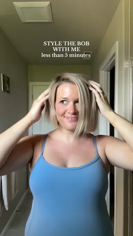 bc who really has more time than that as a mom of almost 2 #hairtutorial #bobhairstyle #bobhaircut #shorthair #thermalbrush @BOMBAY HAIR 
