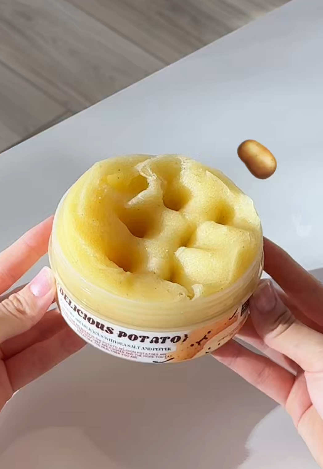 Delicious Potato 🥔  - This slime came all the way from China—tell us this isn’t real mashed potatoes?! We’re seriously fighting the urge to take a bite 🤤🥔 - #asmrvideo #fypシ゚viral #oddlysatisfyingvideo #satisfyingvideo #slimereview 