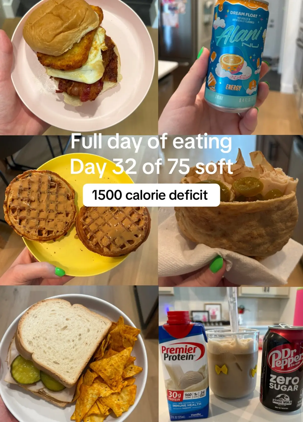 Day 32 of my 75 soft challenge! 🫶🏼 #fyp #highprotein #macros #75 #75softchallenge #75soft #wieiad #fulldayofeats #fulldayofeatinginadeficit #caloriedeficit  @Premier Protein @MyFitnessPal @Quest Nutrition 
