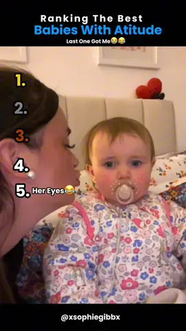 Ranking The Best Babies With Atittude #baby #funny #shorts