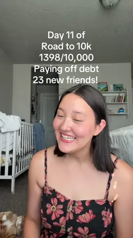 Day 11! Thank you guys! We are so close to 1400!!! #roadto10k #payingoffdebt #debt #baby #youngmom #creatorsearchinsights 