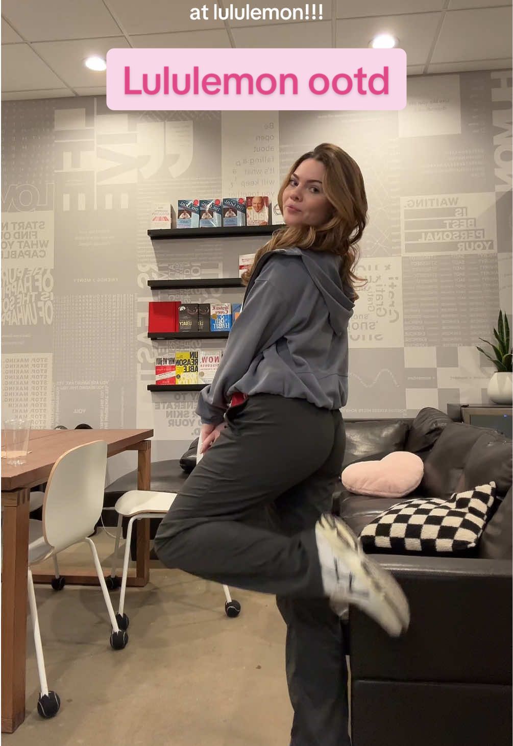Upgraded to mentor status 💅 teaching new hires how to slay all day #lululemoneducator #lululemon #lululemonootd #lululemonemployee #workingatlululemon 