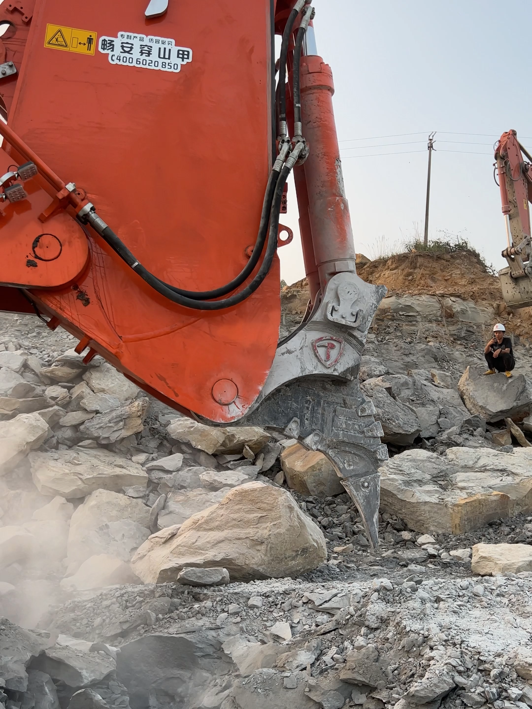 Power Machinery.#rockboom #excavator #mining #hitachi1200