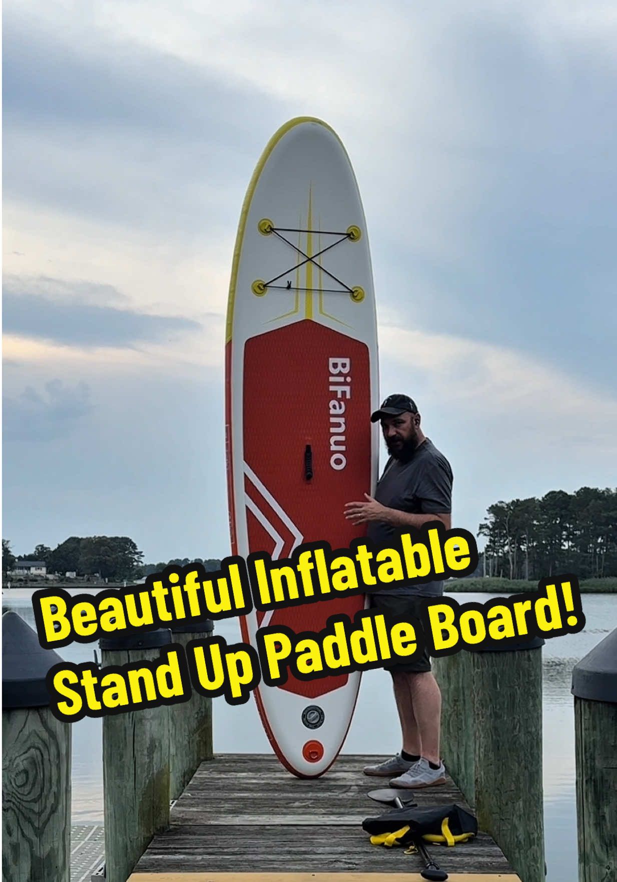 This paddle board is supper sturdy and holds up to 350lbs! #Paddleboard #StandupPaddleboard #WaterSports #summeractivities #dealsforyoudays #TikTokShopCreatorPicks 