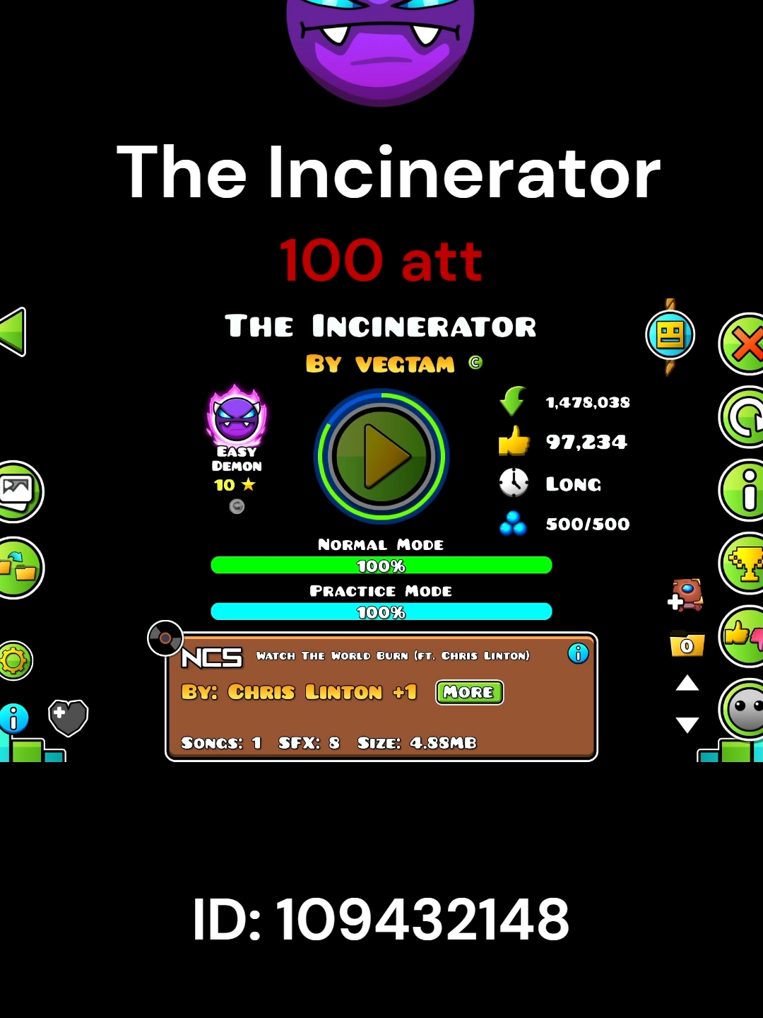 The incinerator | Geometry Dash #geometrydash #geometrydashlevel #freefire #gd #dasher #fyppppppppppppppppppppppp #foryoupage #fypシ゚ #xbcyza