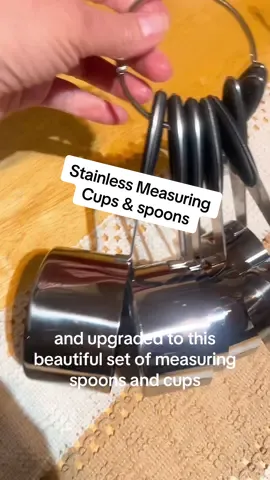 Stainless steel measuring cups and spoons set for kitchen upgrade, ditch the plastic. #fyp #stainlesssteel #Measuringcups #measuringspoons #noplastic #kitchengadgets #magneticmeasuringspoons #kitchen #baking #kitchenutensils #cookingtools #Loveyourboobs 
