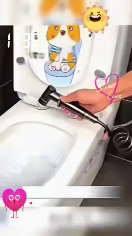 Toilet companion set, faucet flushing booster spray gun, one inlet and two outlets, double opening and double control angle valve, booster flushing toilet is very convenient.#goodthing #faucet #faucetparts #press #bathroom #toilet #bidet 