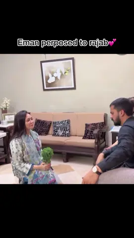 Eman proposed to rajab #rajabfamily #rajabbutt #tiktokviral #tiktokviralvideo 