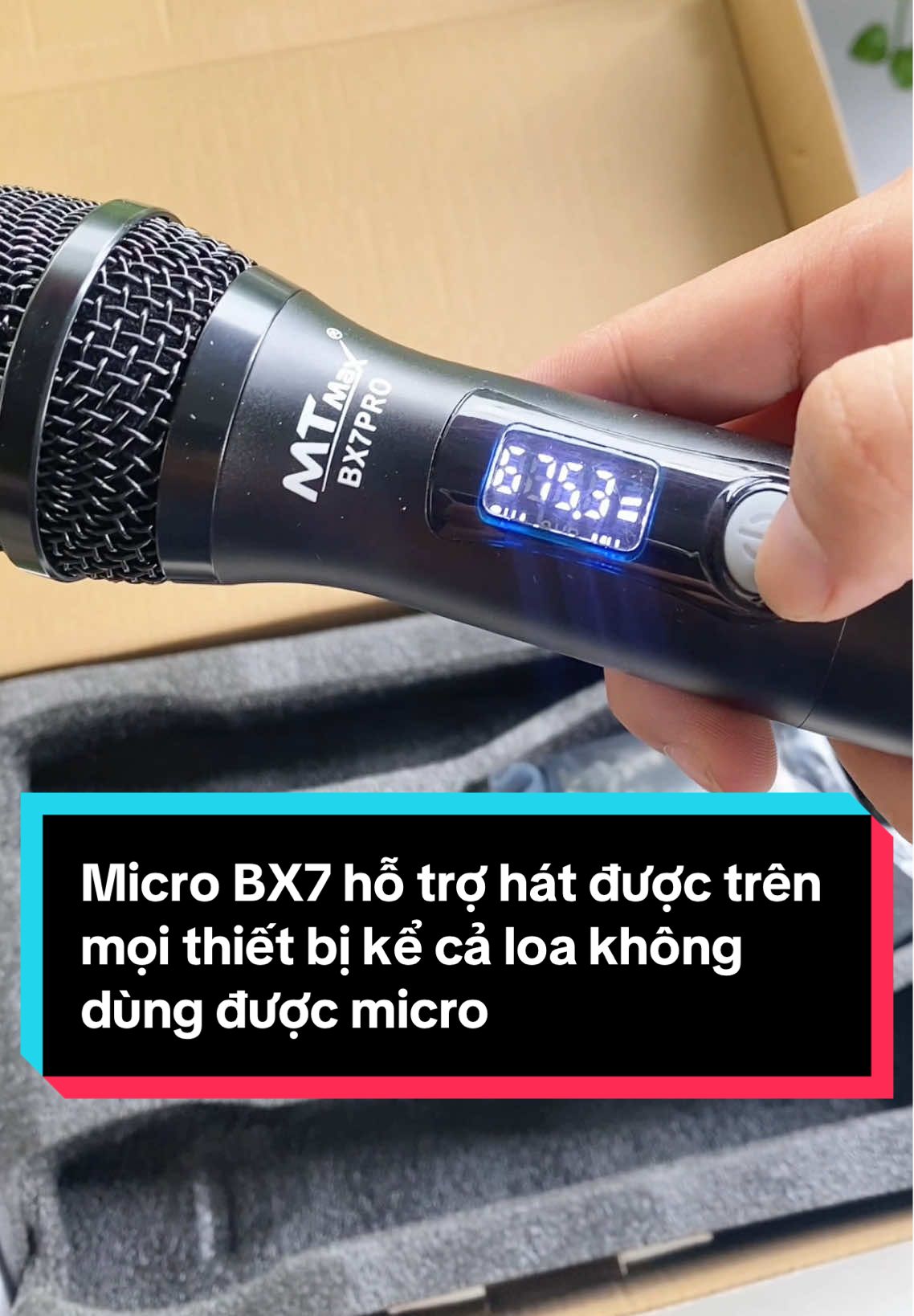 Micro hỗ trợ hát được trên mọi thiết bị kể cả loa không dùng được micro#mtmax #manhtien #micro #karaoke 