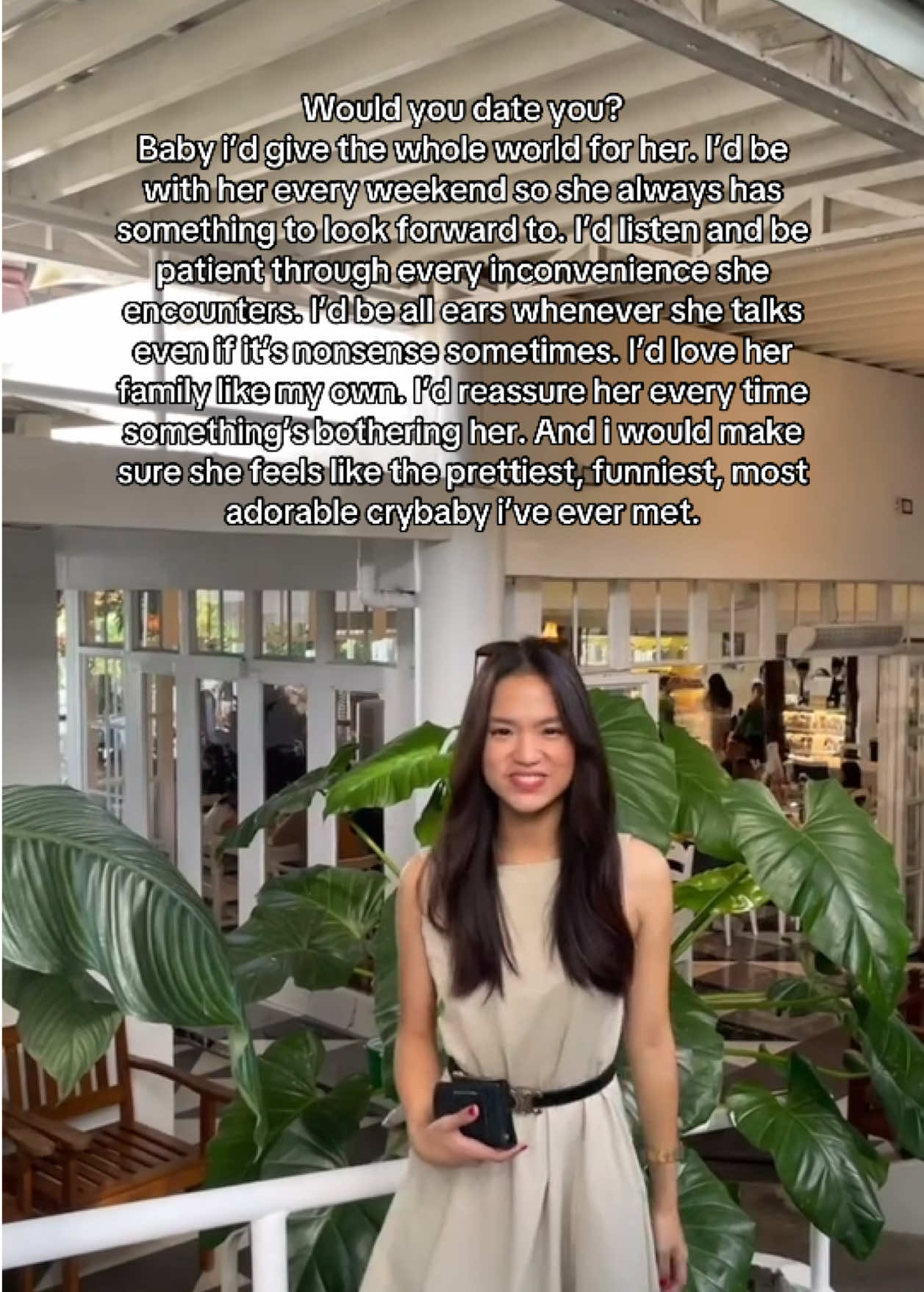 I’m the love i’ve always yearned for :) 