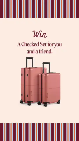 WIN A CHECKED SET FOR YOU AND A FRIEND Head over to our Instagram (link in bio) to enter! Competition closes 10am AEST, 5th July 2025 *T&Cs Apply