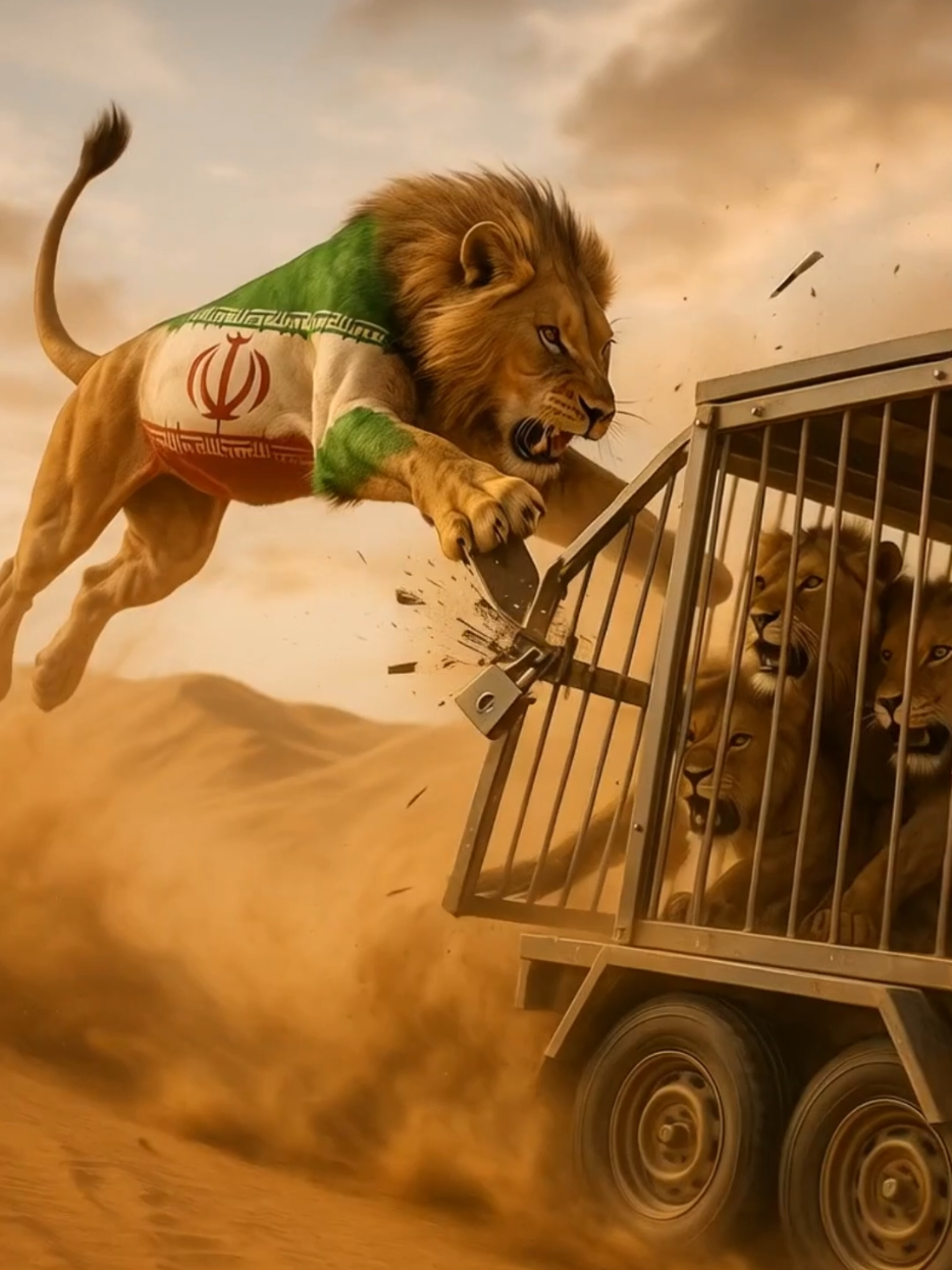 lion save others lion Muslim world #iran #isreal #warzone #trending #foryou #foryoupage 