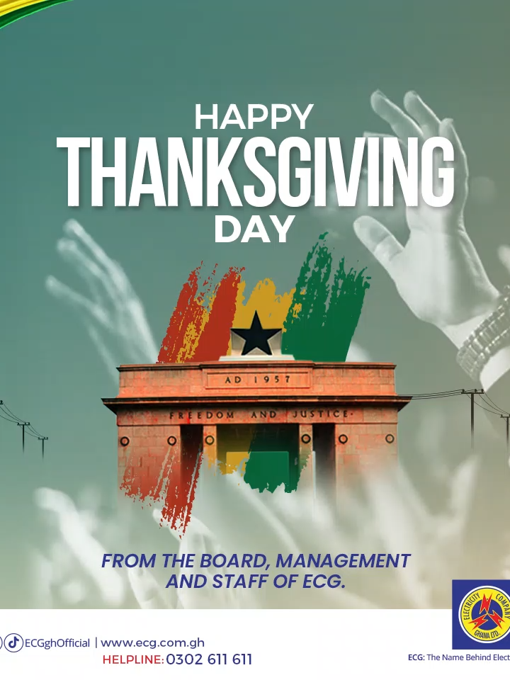 HAPPY THANKSGIVING DAY FROM THE BOARD, MANAGEMENT, AND STAFF OF ECG
