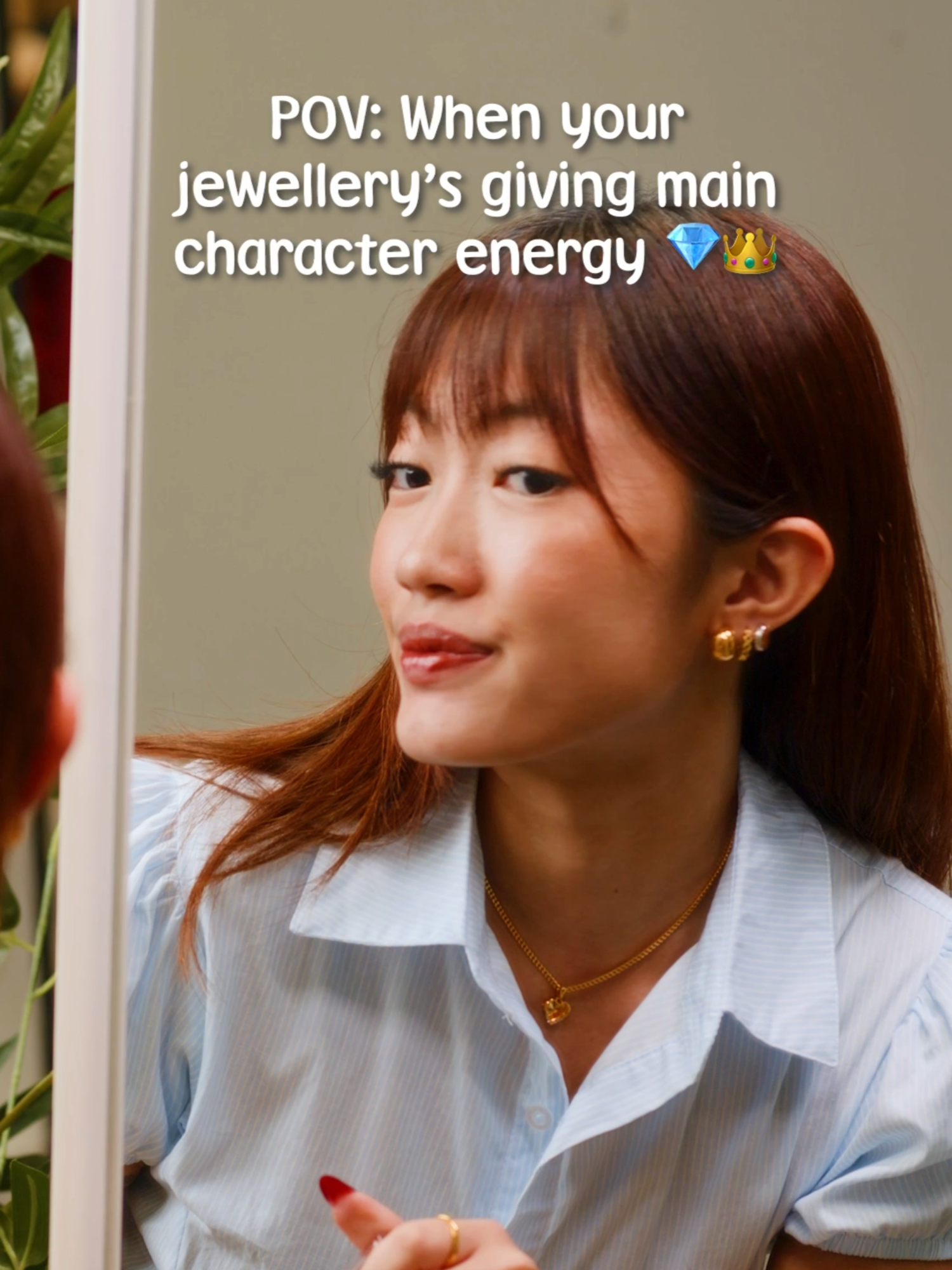 Who runs the world? You. Dripping in gold. Main character, always. Unlock jewellery that hypes you up now!  #goldjewellery#maincharacter