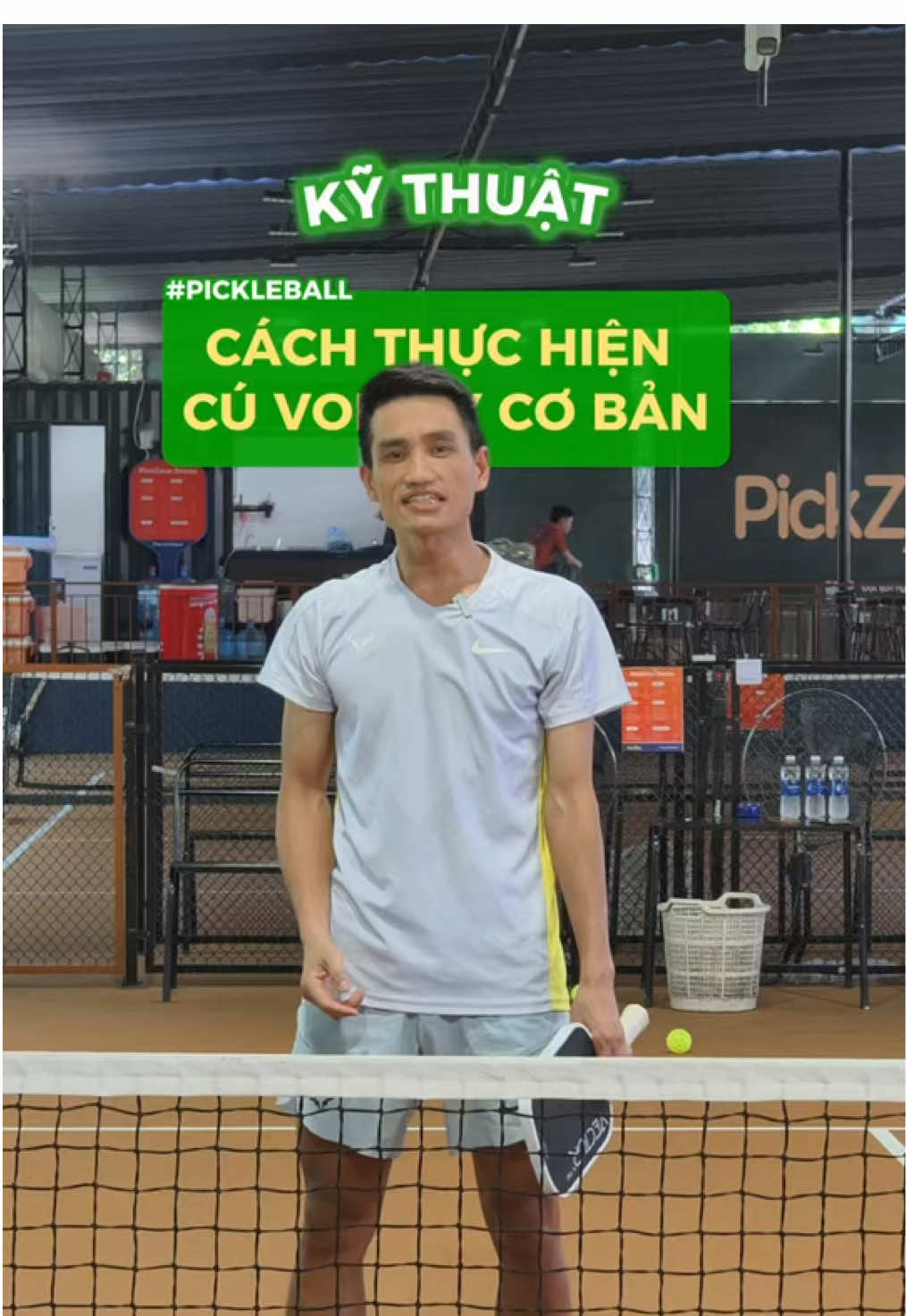 Ae newbie nào sợ lên lưới thì bơi vô đây nhé 😄 #pickleball #toi3pick #toipickleball #kythuatpickleball #TớiBG 