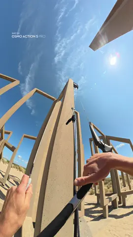 Parkour with a breeze—literally. 🪁Chasing heights and light with Osmo Action 5 Pro, because every move deserves pro-level clarity (and a little chaos). 📷IG/enricovdlaar #djiosmo #osmoaction5pro #kiteparkour #extremesports #fyp
