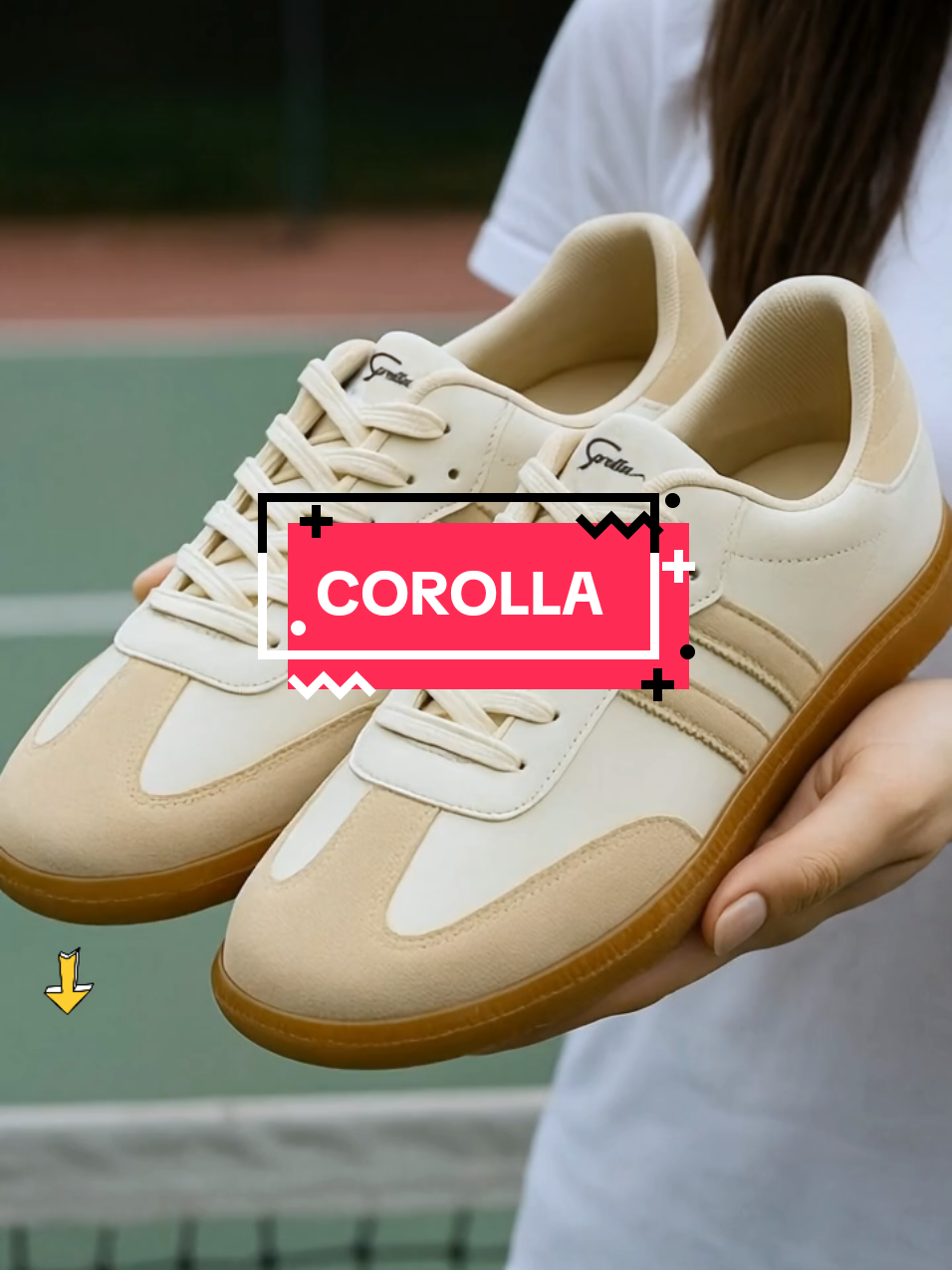 COROLLA Sam-ba Sepatu Sneakers Wanita, Sepatu Kerja, ke sekolah, Samba Cewe Sepatu Tali Casual, Sport Shoes Olahraga Korean Style. #sneakerswanita #sepatusneakerswanita #sepatufashionwanita #sepatukasual #sportshoes 