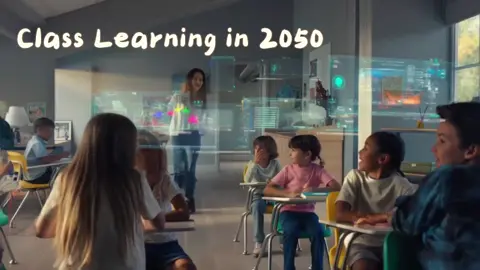 Welcome to the classroom of the future where humans and AI learn together. In 2050, education isn’t just digital… it’s intelligent. 👩‍🏫 AI tutors adapt to every learner 📚 Holographic lessons bring concepts to life 🌐 Global classrooms connect students across the world 🧠 Real-time feedback from emotionally aware AI 🚀 No textbooks. No limits. Just pure personalised learning. AIClassroom #FutureOfLearning #Education2050 #AITutors #FuturisticSchool #AIInEducation #SmartClassrooms #AIEducation #TechAndLearning #PersonalisedLearning #VirtualClassroom #AIxHuman