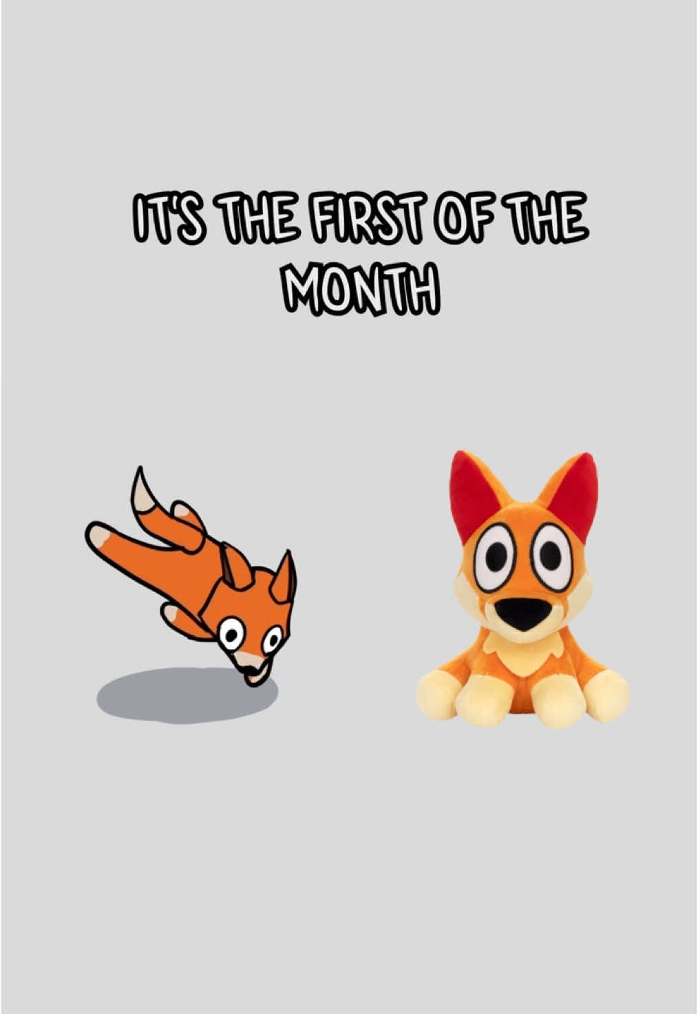 WAKE UP ITS THE FIRST OF THE MONTH 🦊 #fyp #meme #fox #cat #animation