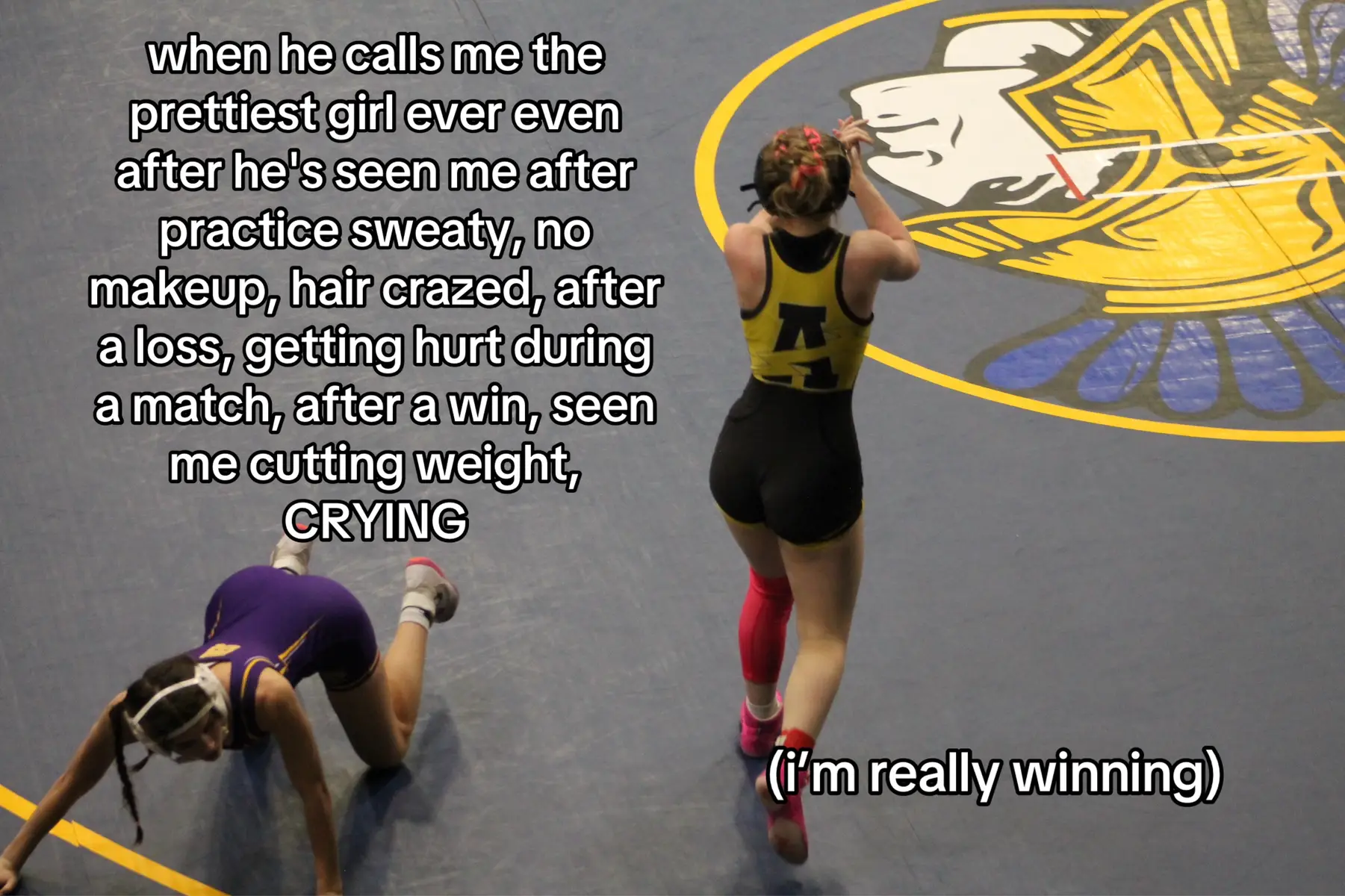 i love my bf and i love wrestling #foryoupage #wrestlingtiktok #girlswrestling #wrestlingcouple 