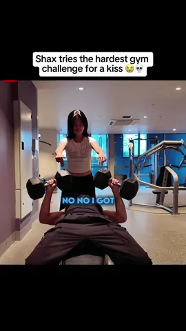 Shax tries the hardest gym challenge 😭 #fyp 