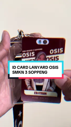ID CARD LANYARD OSIS SMKN 3 SOPPENG  Terima kasih kepada OSIS SMKN 3 SOPPENG (SULAWESI SELATAN) sudah mempercayakan kebutuhan nya di Elok Printing Sebanyak 30 Pcs 😍😍 #percetakanjambi #kebutuhanseragamorganisasi #konveksi #konveksijambi  #idcard #idcardcustom #idcardphoto #idcardcustom #idcardholder #idcardlanyard #idcardosis #idcardkkn #sd #smp #sma #kuliah #universitas #osis #osismpk #osissma #osissmp #osissmk #pmr #pmi #pmrmadya #pmrwira #pmrajaofficial #pramuka #pramukaindonesia #pramukatiktok #pramukakeren  #rohis #kkn #fpy #fpyシ #fpyツ #fpy_tiktok #fpyyyyyyyyyyyyyyyyyyyyyy 