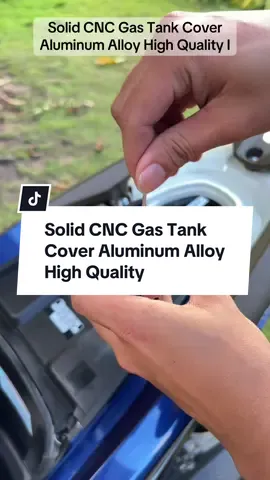 Solid CNC Gas Tank Cover Aluminum Alloy High Quality Universal na po ito, so pwedi sa lahat ng motor #motorparts #motorcycle #fuelcap #gascover 