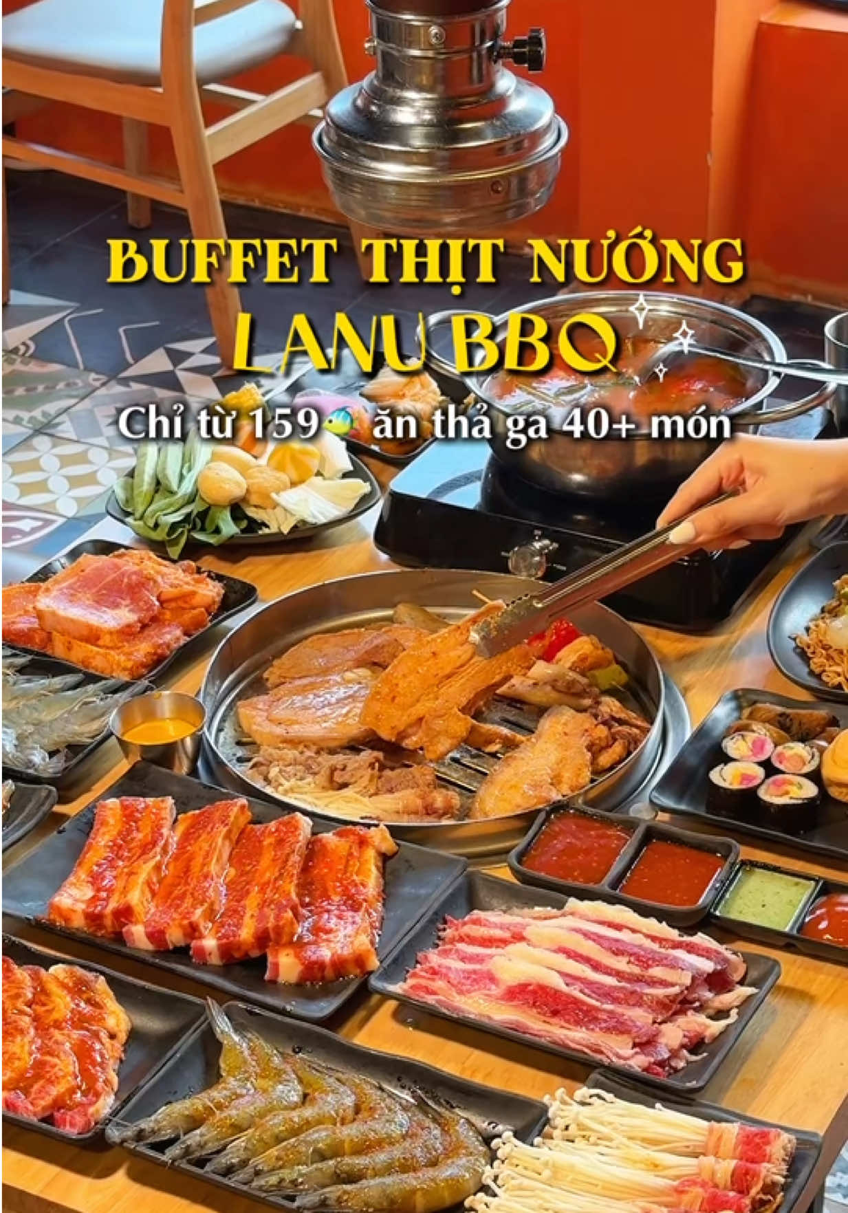 Quán nướng ở Bình Thạnh, sinh viên ăn đông quá chờiii lunn 🥩 #lanu #lanubuffet #lanubuffetnuonglau #binhthanhangi #ancungtiktok #baochanduhi  