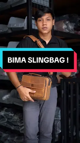 BIMA slingbag. Udah lasung cek aja keranjang kuning. Siapa yang ga tau BIMA ini yakan ? #tas #taskulit #taspria #tasselempang #cekkeranjangkuning 