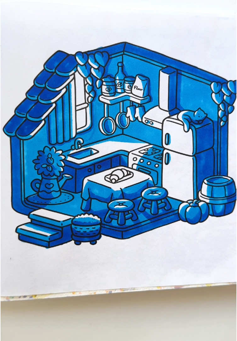 Part 3 tomorrow! Trying to get to 10k so i don’t have to get a real job 😇 would make my day if you followed 🫶🫶 @Ohuhuart #fyp #coloring #ohuhumarkers #timelapse #howtogoviralontiktok 