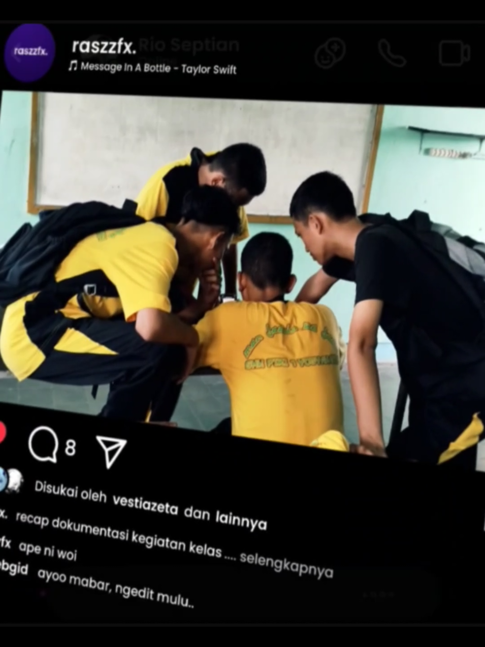 simpel aja pmv edit/recap activity dekave class. song/message in a bottle - taylor swift. hastag. #pmv #mv #mograph #ui #ux #design #grafis #edit #photoshop #alightmotion #lightroom #raszztampvan  dedicated. #mewaontop #partyanmewa #startingera #z1ddc #projectzeroone #xavierseven #nf3team 