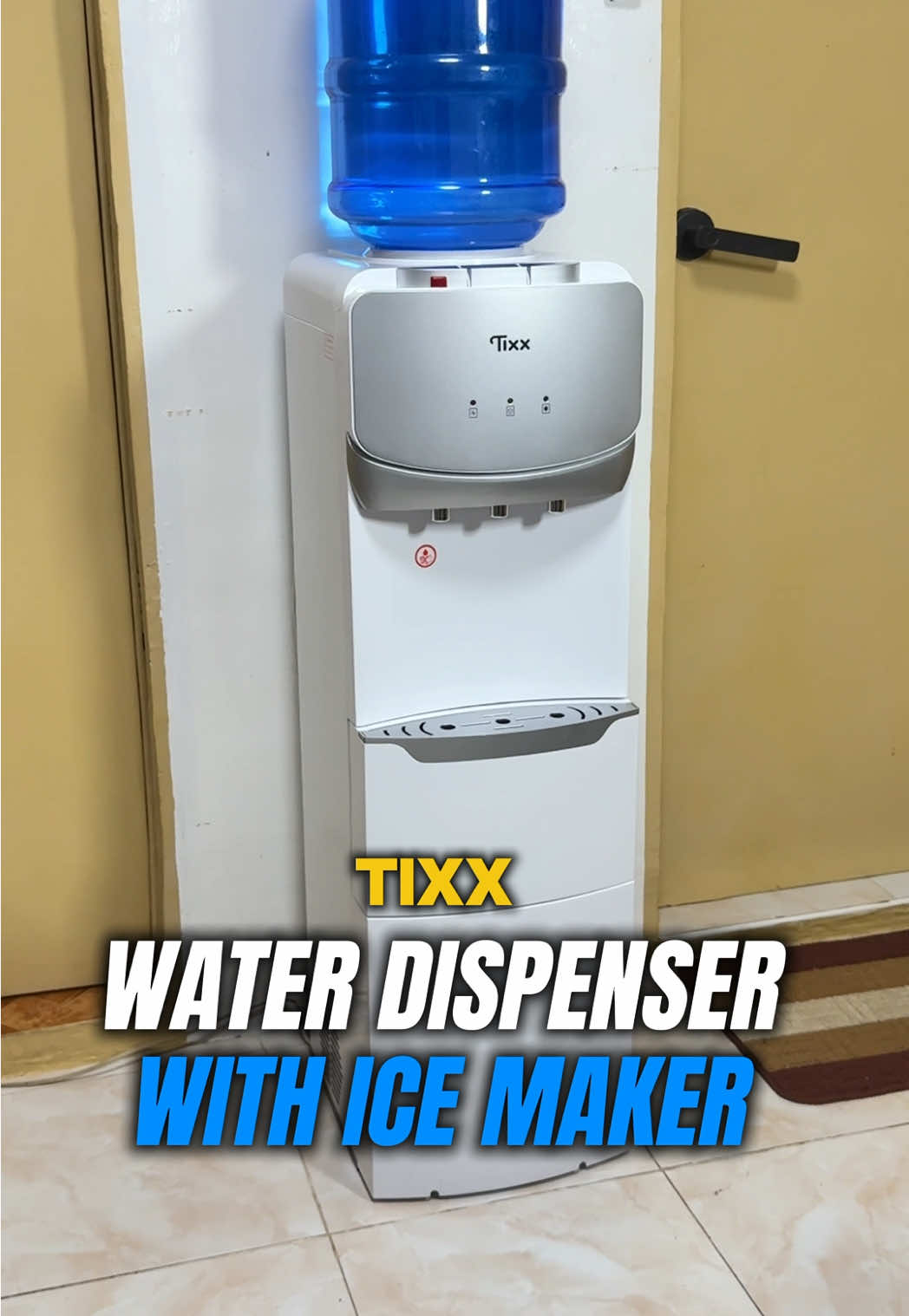Water Dispenser with Ice Maker 😱🧊 from @TIXX Home Appliances #tixx #waterdispenserwithicemaker #icemaker #waterdispensericemaker #hotandcoldwaterdispenser #tixxhomeappliances #aestheticappliances 