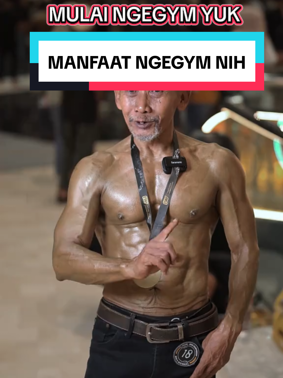 Mulai ngegym yuk.  #jagakesehatan #infosehat #rahasiapanjangumur #reseppanjangumur #hidupsehat 