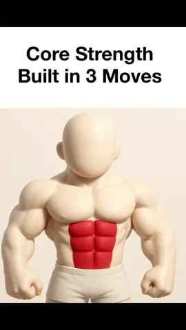 build core strength with 3 powerful moves: 4 rounds with 45 seconds rest between rounds. #Fitness #workout #abs #core #strengthtraining 