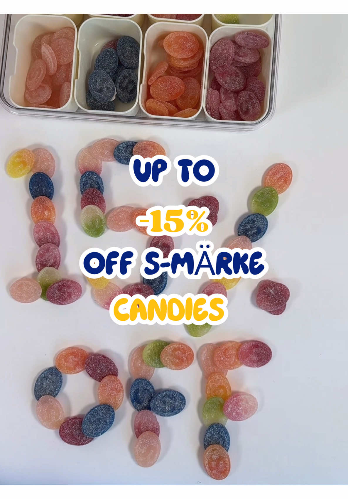 15% off S-märke candies right now! 🫟💕🍬 #candies #candysale #candy #sale #hurry 