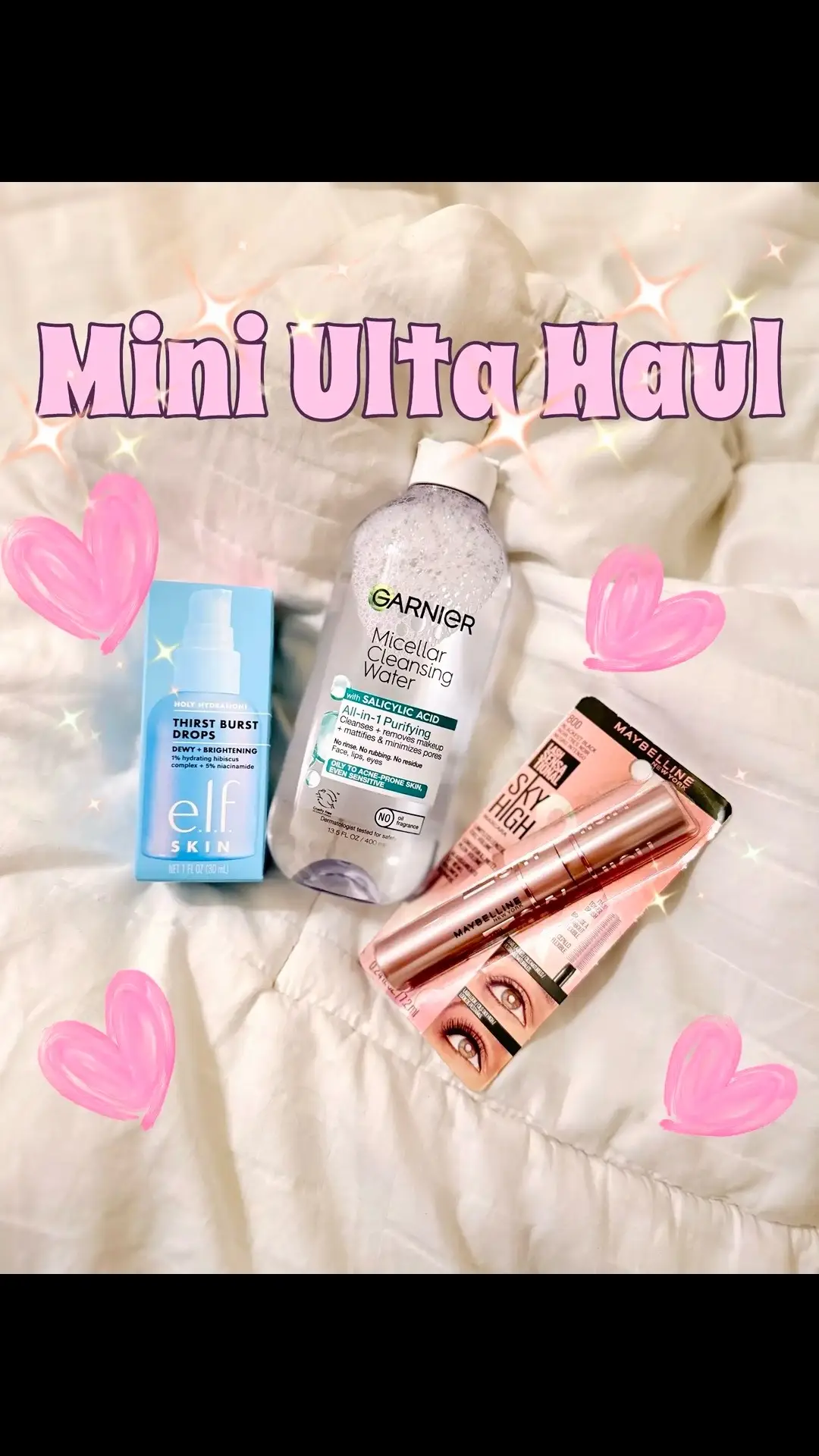 @e.l.f. Cosmetics @Maybelline NY and @GarnierUSA  These products are my go to and will always have on hand! PLUSSS the price point is so good!! In this economy, I don’t have much extra to work with so it’s nice to know that the products and brands I love are still accessible 🫶🏻🫶🏻  What do you get from Ulta on the regular?  #ulta #ultahaul #affordableskincare #skincare #elf #maybelline #garnier  ##Lemon8