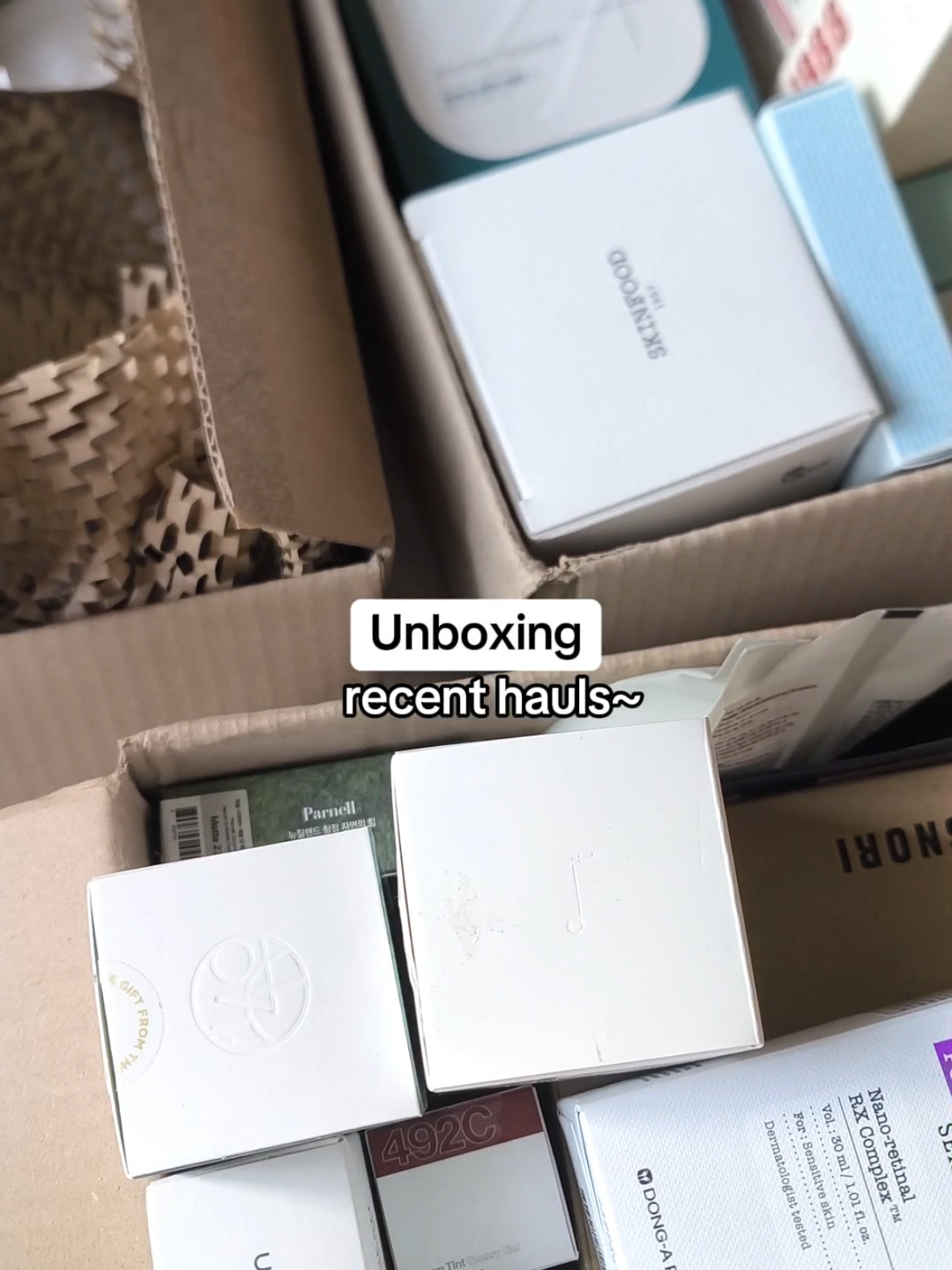unbox recent haul~~~ 🌟không reup dưới mọi hình thức, kể cả có credit🌟 #trending #makeup  #koreanskincare #melonskincaree  #kbeauty #haul #unboxing #unbox #aesthetic #makeup #skincare #liptint #cushion #sunscreen #mask #tonerpad #serum #ampoule 