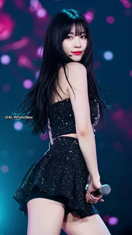 무대 장악✨ 블랙 스파클링 룩의 완벽 퍼포먼스 All eyes on her sparkling black stage outfit #블랙투피스 #SparklingLook #舞台衣装 #bộdiệnđen #escenariobrillante #lookbrilhante
