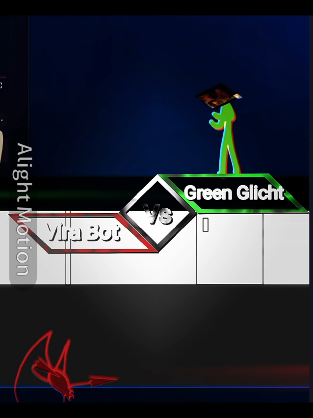 Green Glicht VS Vira Bot #capcut #aligntmotion 