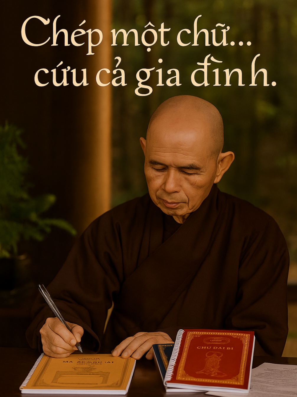 Một nét bút thành tâm – cả nhà được bình an 🕊️ Chép kinh không chỉ là viết… mà là gieo hạt an lành cho dòng họ.   Combo 3 cuốn: Sám Hối – Đại Bi – Địa Tạng – như là thuốc lành cho gia đình mình.   📚 Link đặt mua combo trong giỏ hàng nhé bạn! #ChépKinh #PhậtPhápNhiệmMàu #SámHối #ĐạiBi #ĐịaTạng   #ChữaLànhGiaĐình #ChánhNiệm #TỉnhThức #GiaĐìnhBìnhAn   #HiềnLiên #TikTokChữaLành  #VợChồng #LyHôn #CứuMốiQuanHệ #thichnhathanh 