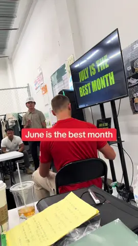 June is the best month