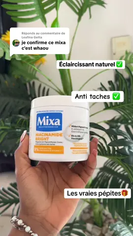 Réponse à @Leafina Getta le lait et la crème mixa niacinamide rien que des pépites @mel skin Care 🇧🇯 