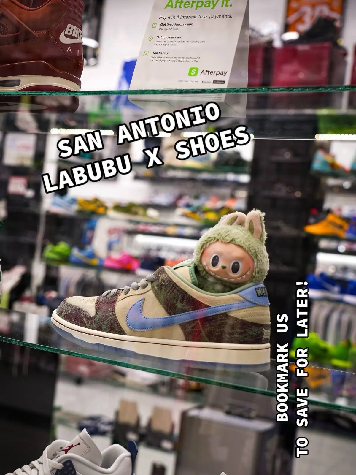 SAN ANTONIO! WE HAVE IT ALL! PULL UP AND GRAB SOME NEW SHOES & LABUBUS!  #sneakers #sanantoniotx #thingstodoinsanantonio #shoppinginsanantonio #sneakershopsinsanantonio #shoestoresinsanantonio #satx #alamoranch #alamocity #alamo #sanantoniofinds #funstuffinsanantonio #sanantoniotiktok #texas #shoestoresintexas #sneakerheads #sanantonio #210 #sneakershop #sneakerstores #shoestores #hypebeast #skit #viral #foryou #foryoupage #foryourpage #fypシ #fyp #labubu #popmart 