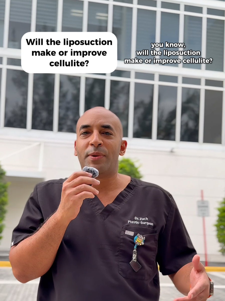 🎤 Will lipo fix cellulite? Dr. Zach breaks it down—because results start with the right info. 📲 Link in bio for more. #drzach #liposuction101 #plasticsurgerymiami #305plasticsurgery #bodygoals #cellulitefacts 