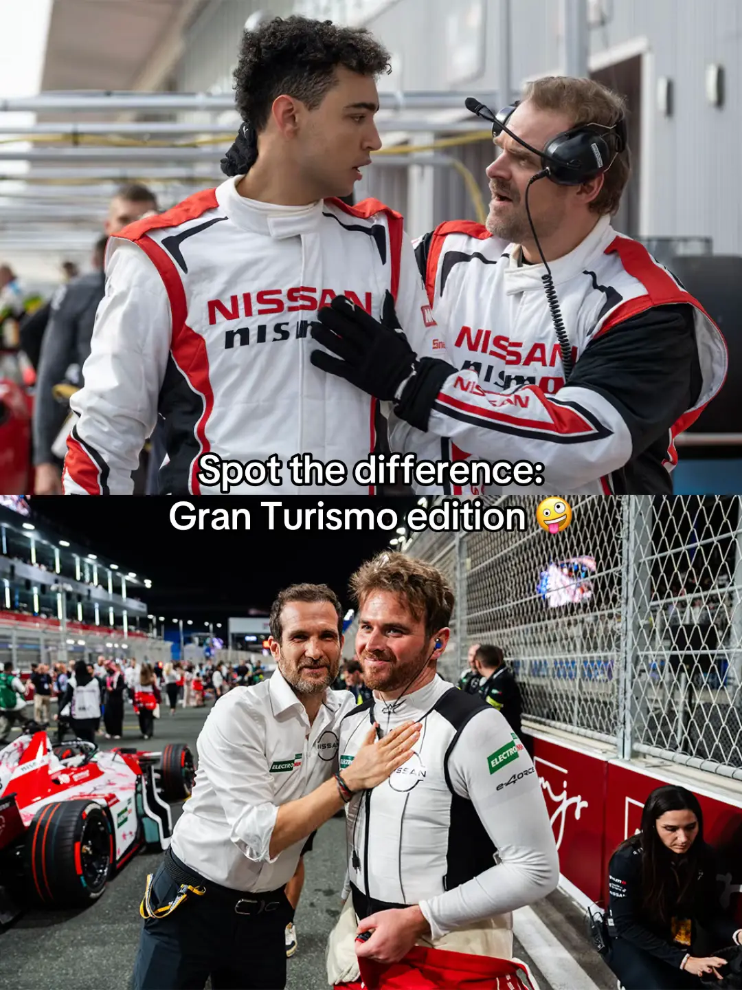 But they’re the same pictures? 😉 @nissan #NissanFormulaE #GranTurismo 