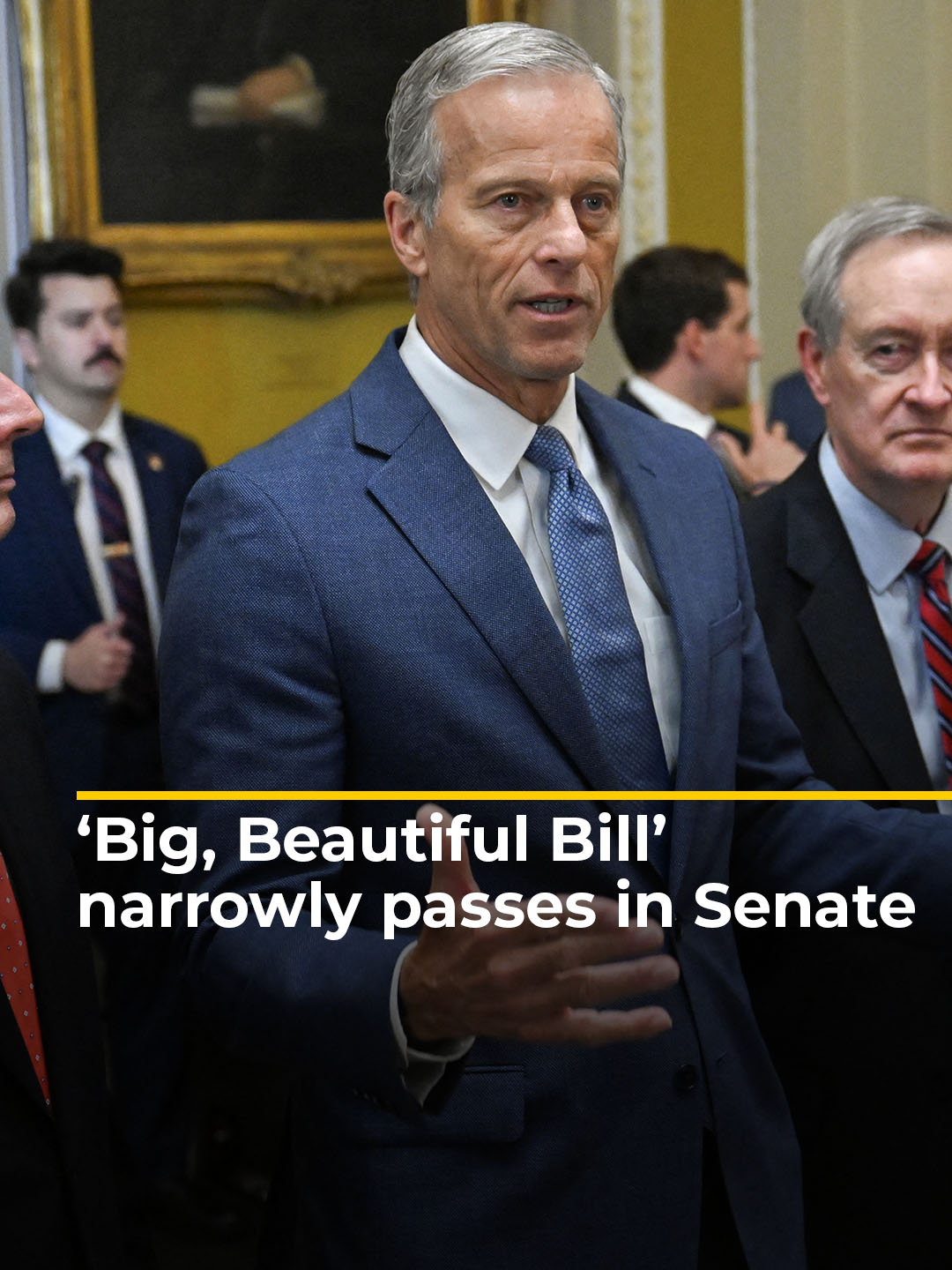 Donald Trump’s ‘Big, Beautiful Bill’ narrowly passed in the US Senate after Vice President JD Vance voted to break the 50-50 deadlock, sending the bill to the House of Representatives for a final vote. The bill is expected to cut health insurance for more than 12 million Americans. #News